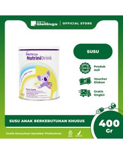 Nutrinidrink 1 Susu Formula Penambah Energi Bebas Laktosa Rasa Vanilla 400gr