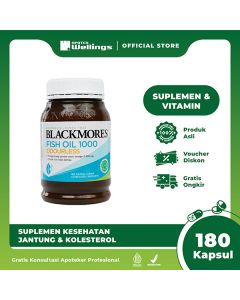 Blackmores Odourless Fish Oil 1000 (180 Kapsul - Botol)