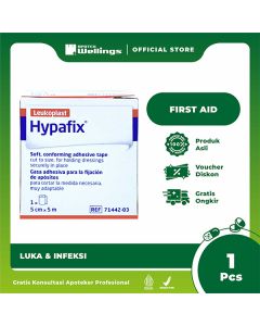 Leukoplast Hypafix Plester Luka 5cm x 5m 1 Roll