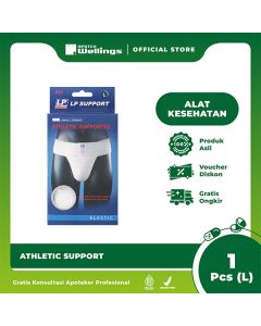 LP Support Athletic 622 Celana Hernia Pria White L 1pcs