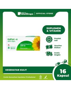 Natur-E Skin Start Natural Vitamin E 100 IU Suplemen Kulit 16 Kapsul