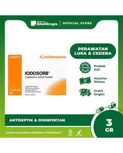 Iodosorb Sachet Mempercepat Penyembuhan Luka 3gr 1pcs